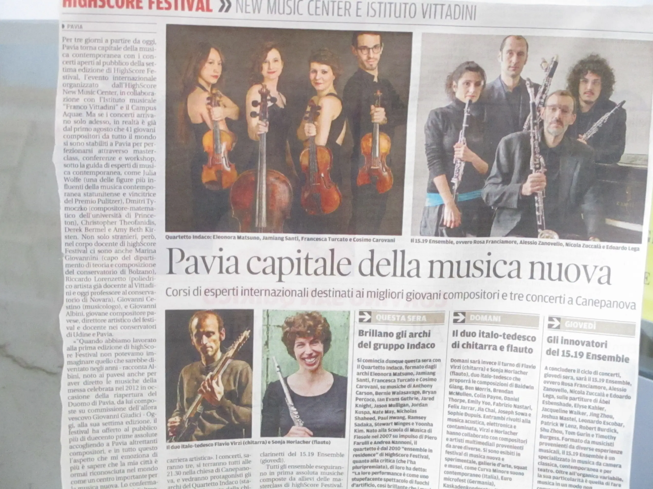 2016  Italian Article (Flavio Virzi / Sonja Horlacher)